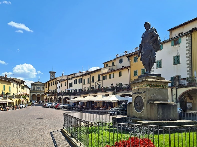 Centrum toskánského městečka Greve in Chianti